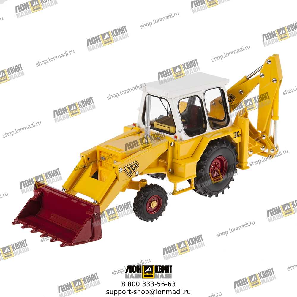 Купить Модель экскаватора-погрузчика, JCB 3С mk (Винтаж) Part № JCB1328 JCB  в интернет магазине запасных частей дорожно-строительной техники «АО  ЛОНМАДИ»