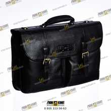 Саквояж кожаный с логотипом JCB черный Part № JCB1929 JCB